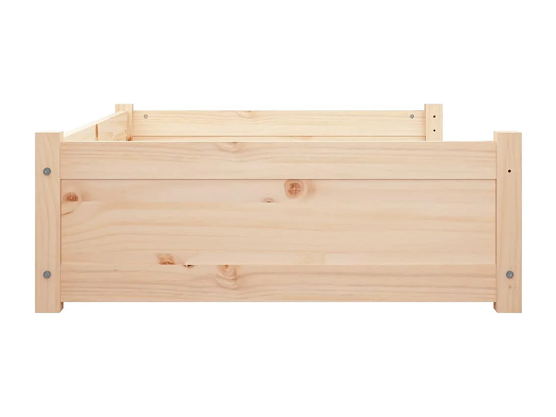 Hondenbed 95,5x65,5x28 cm Massief grenenhout