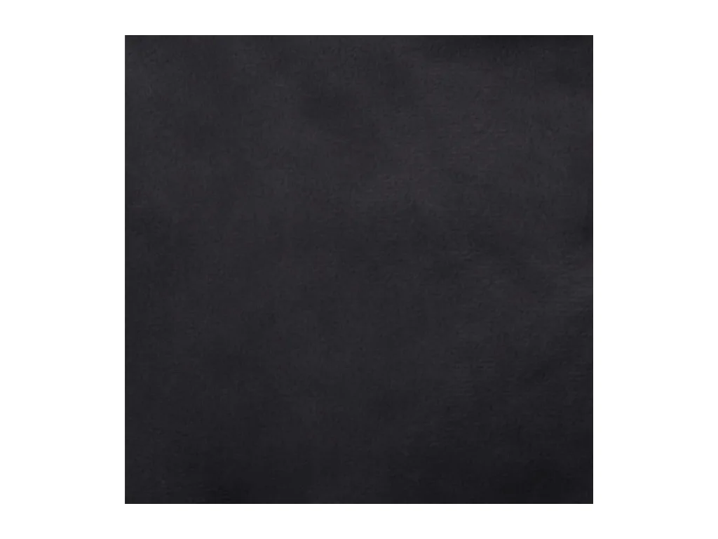 Cama para perro negra 90x79x20 cm de felpa y piel sintética