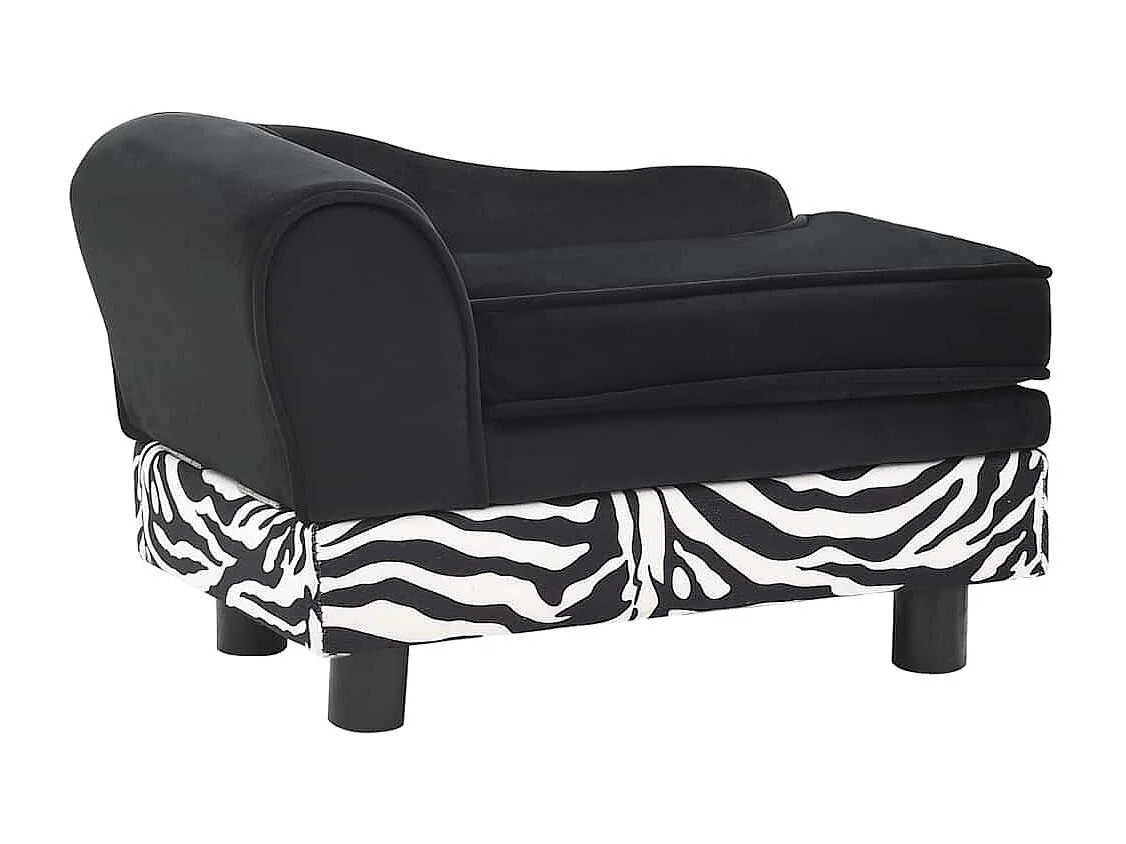 Hondensofa Zwart 57x34x36 cm Pluche