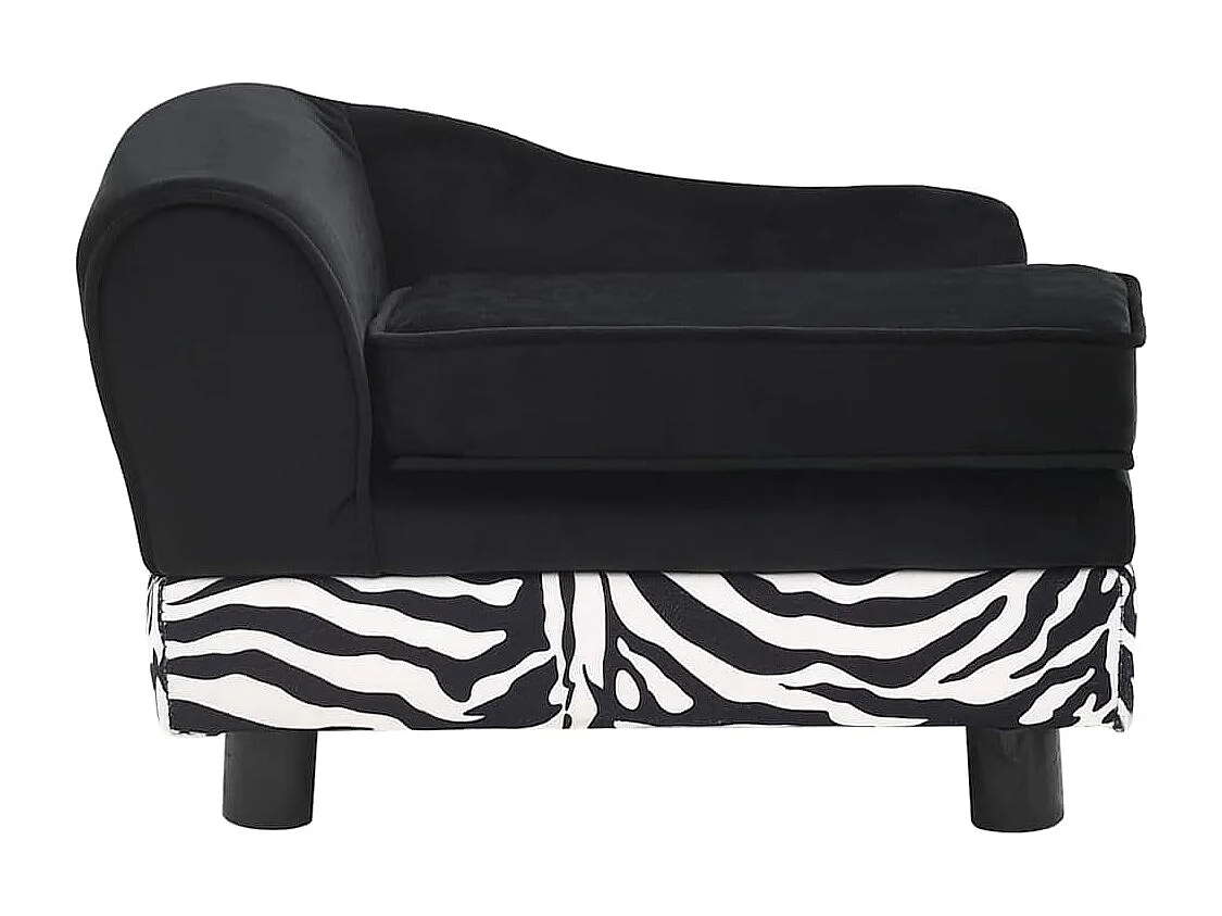 Hondensofa Zwart 57x34x36 cm Pluche