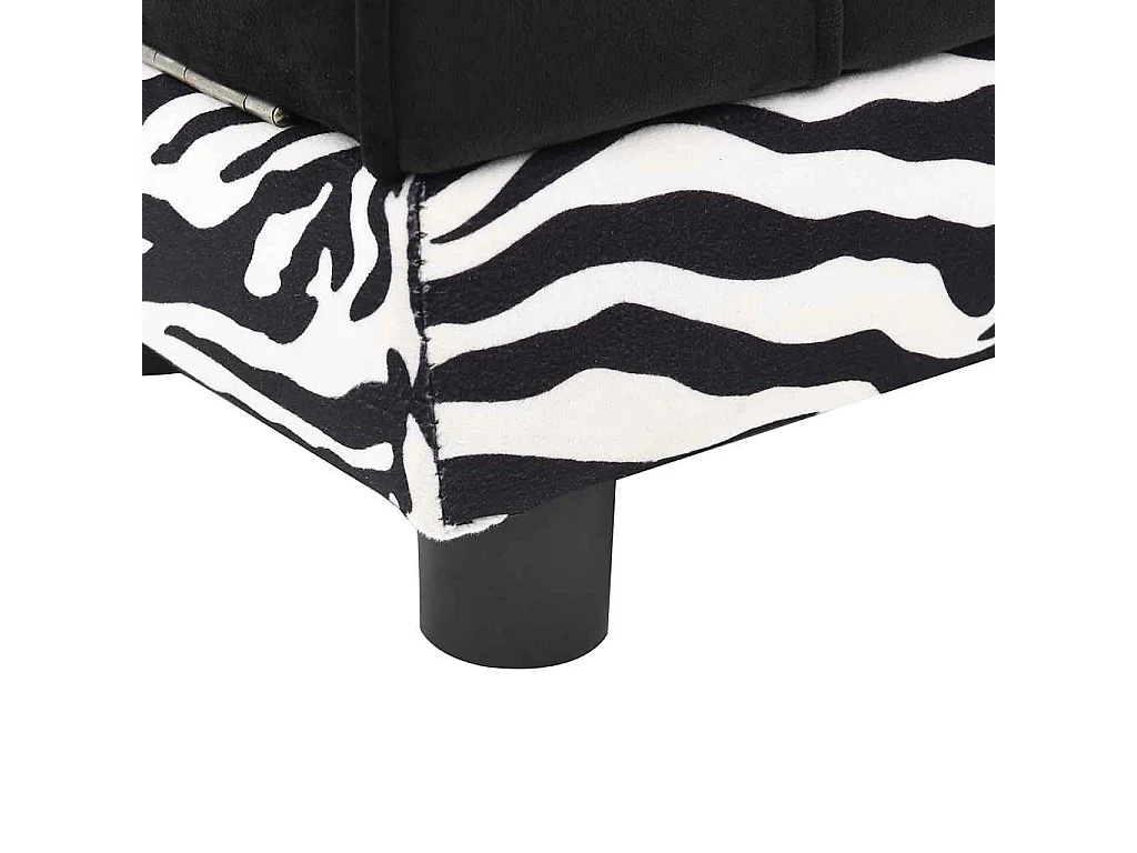 Hondensofa Zwart 57x34x36 cm Pluche