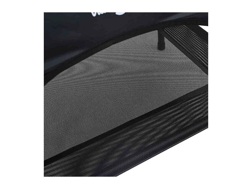 Cama para perros de acero negro