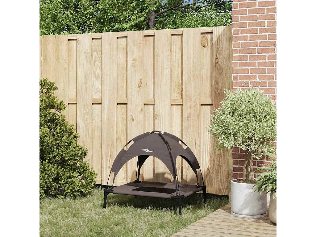 Lit pour Chien Marron m Acier