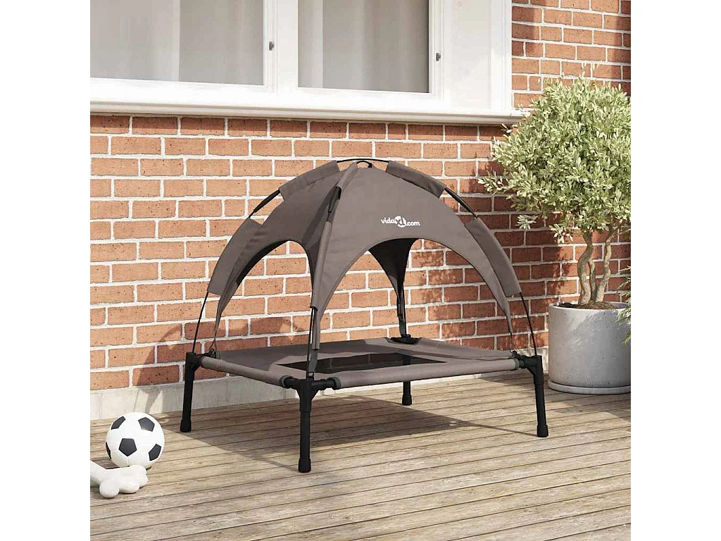 Lit pour Chien Marron m Acier