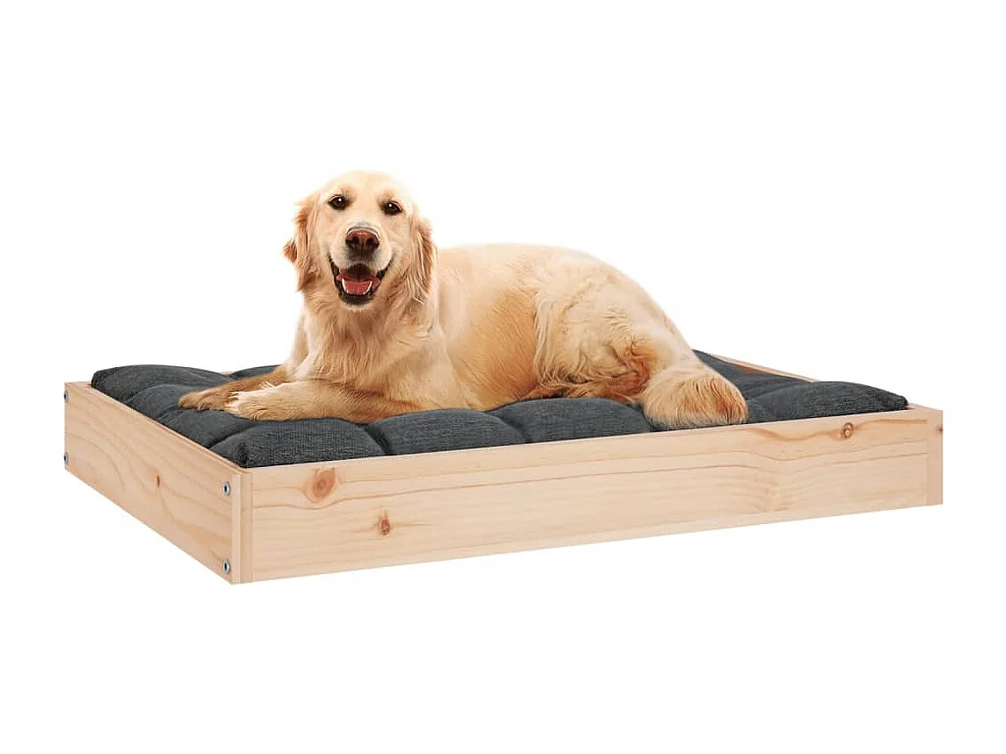 Lit pour chien 71,5x54x9 cm Bois de pin solide