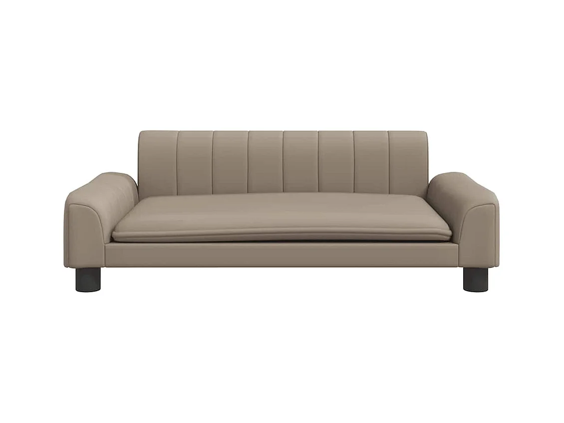 Cuccia per cani Cappuccino 90x53x30 cm in similpelle