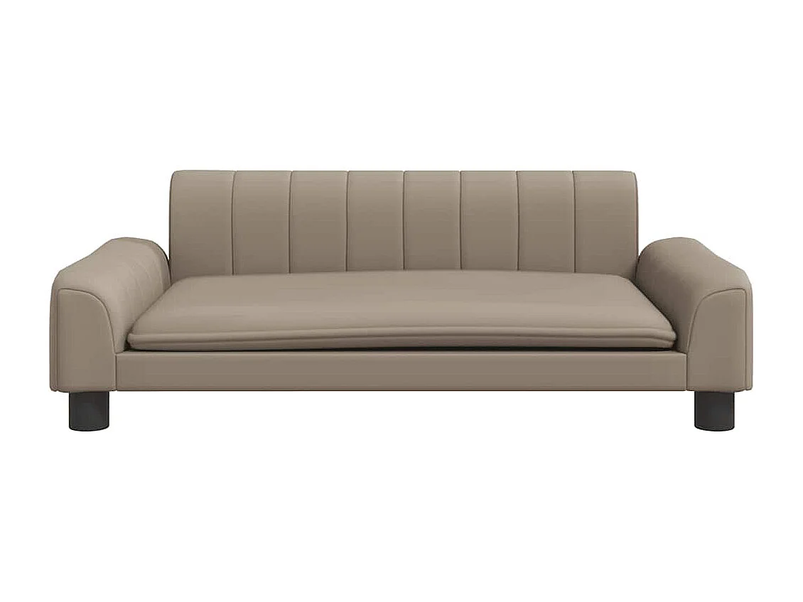 Lit pour chien cappuccino 90x53x30 cm similicuir