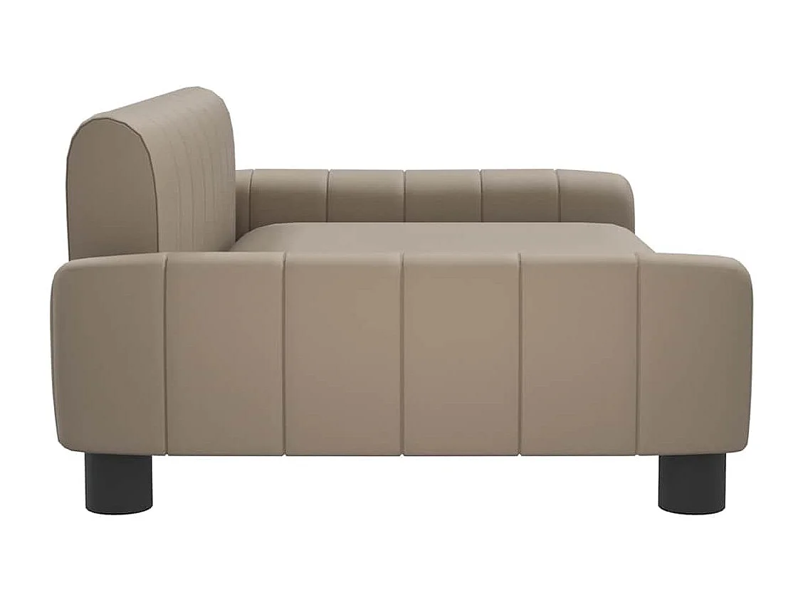 Lit pour chien cappuccino 90x53x30 cm similicuir