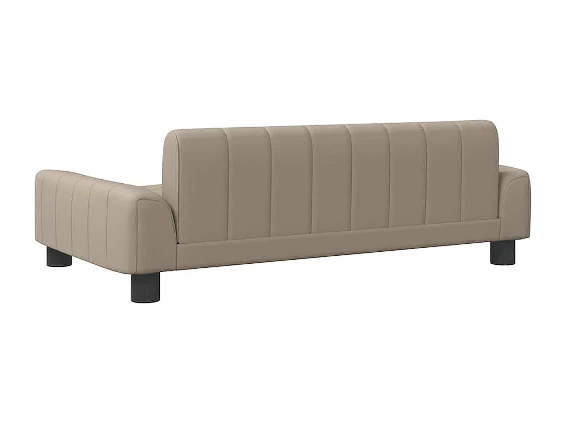 Lit pour chien cappuccino 90x53x30 cm similicuir