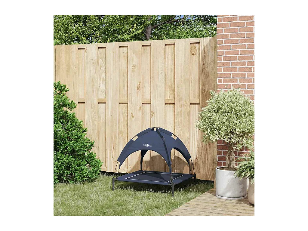 Letto per cani blu navy in acciaio