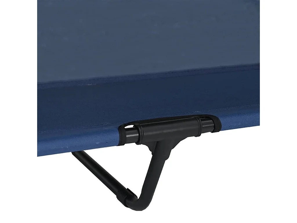 Letto rialzato per cani blu navy 127 x 81 x 108 cm