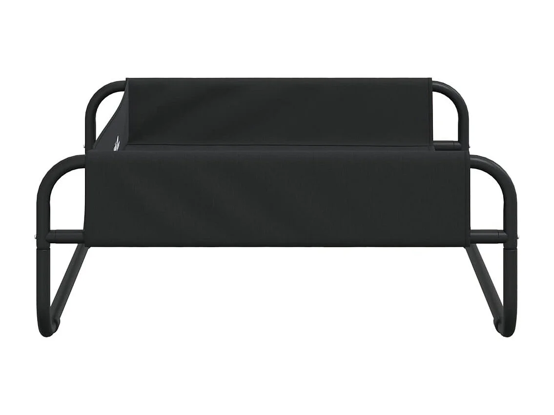 Lit surélevé pour chien anthracite tissu Oxford et acier