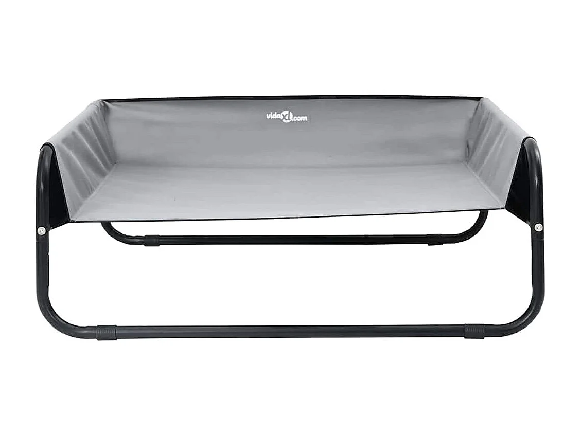 Lit pour Chien Gris clair s Tissu Oxford et Acier