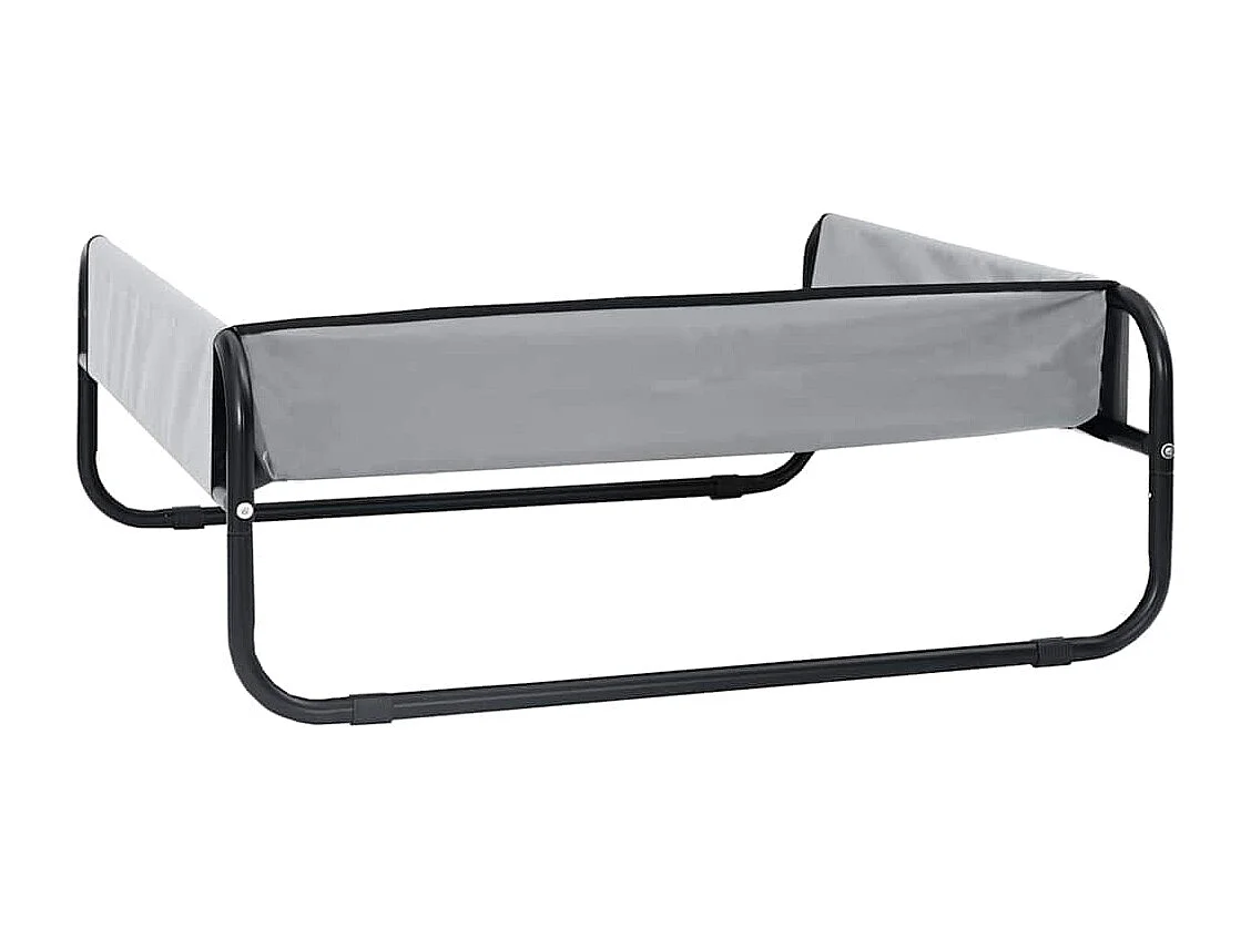 Lit pour Chien Gris clair s Tissu Oxford et Acier