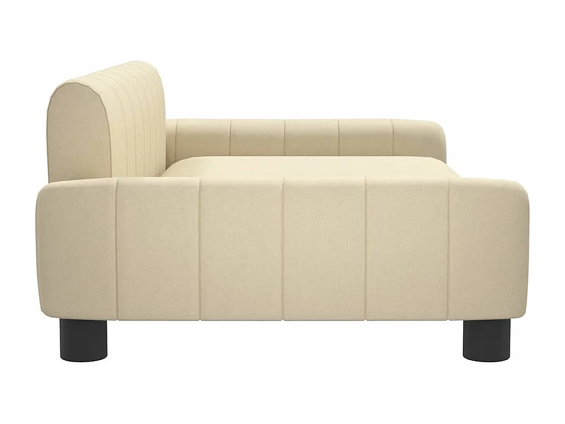 Cama para perro color crema 90x53x30 cm de tela