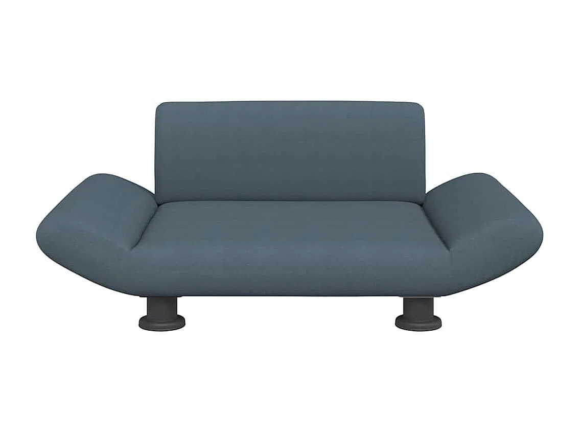 Lit pour chien gris foncé 70x45x28 cm tissu