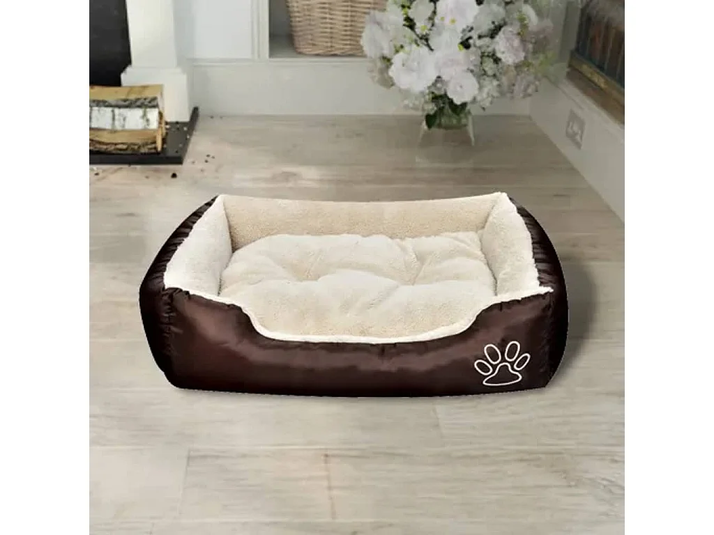 Lit pour chiens Marron et beige XXL