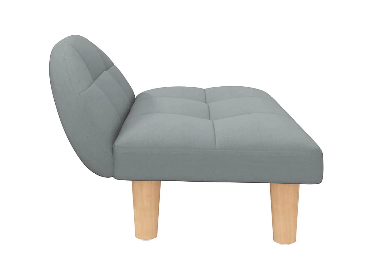 Lit pour chien gris clair 70x52x30 cm tissu