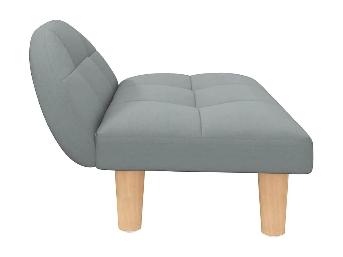 Cuccia per cani grigio chiaro in tessuto 70x52x30 cm