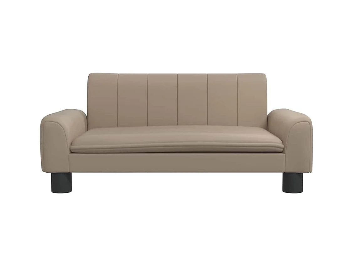 Cama para perro Cappuccino 70x45x30 cm piel sintética