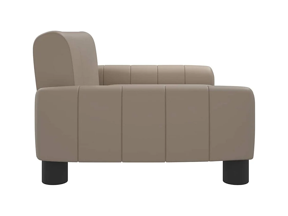 Cama para perro Cappuccino 70x45x30 cm piel sintética