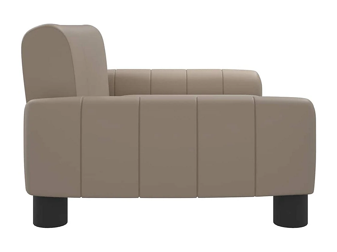 Lit pour chien cappuccino 70x45x30 cm similicuir