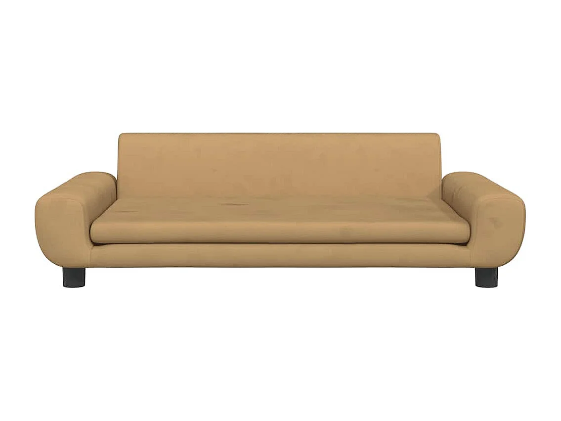 Lit pour chien marron 100x54x33 cm velours