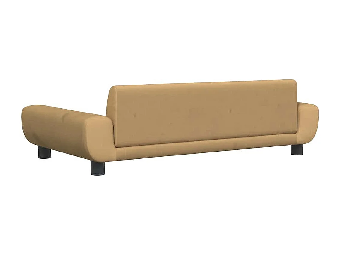 Lit pour chien marron 100x54x33 cm velours