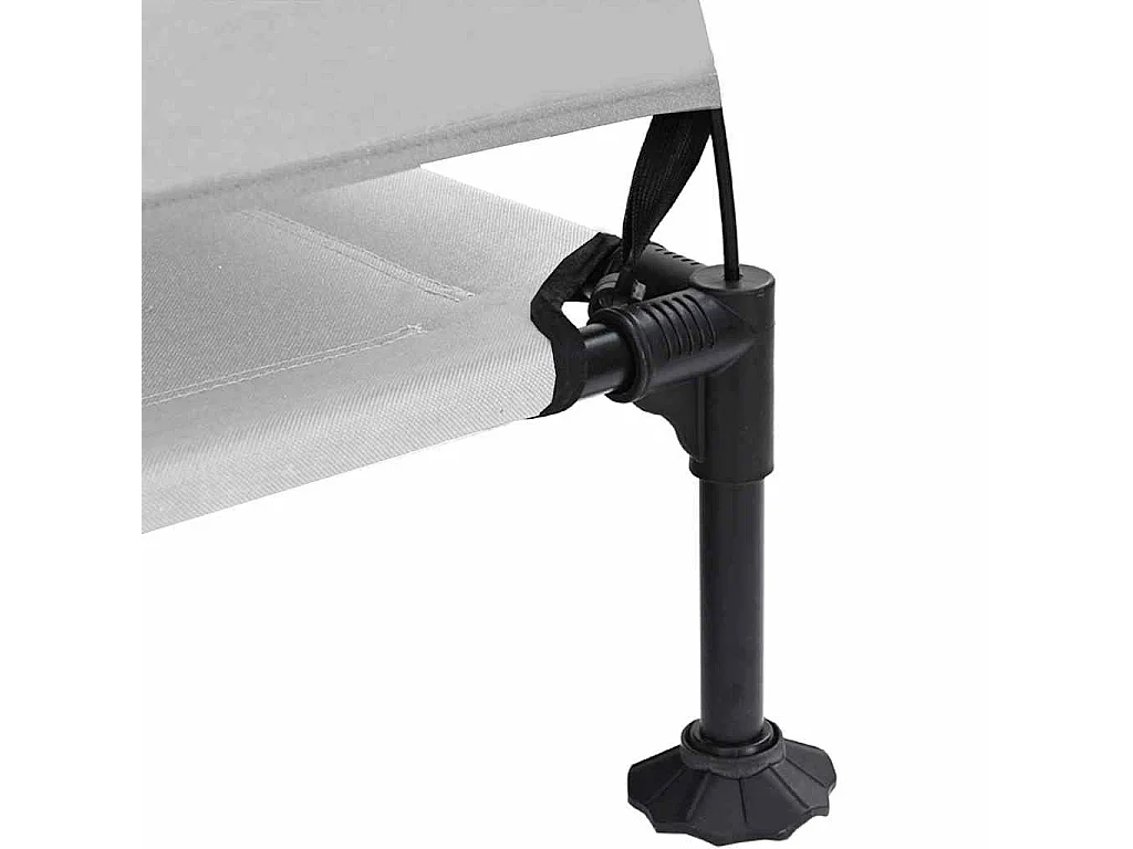 Cama elevada para perros gris plata 127 x 81 x 108 cm