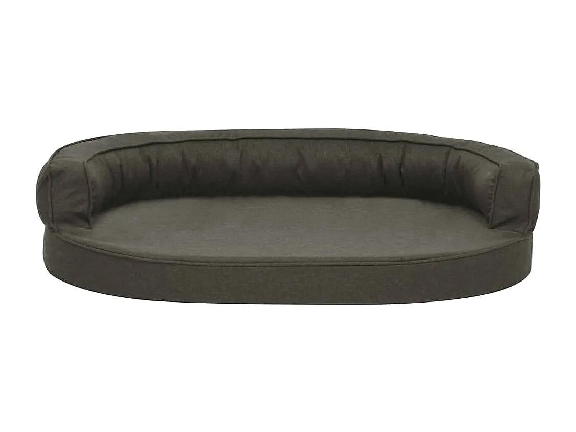 Materasso ergonomico per cuccia per cani 75x53 cm effetto lino