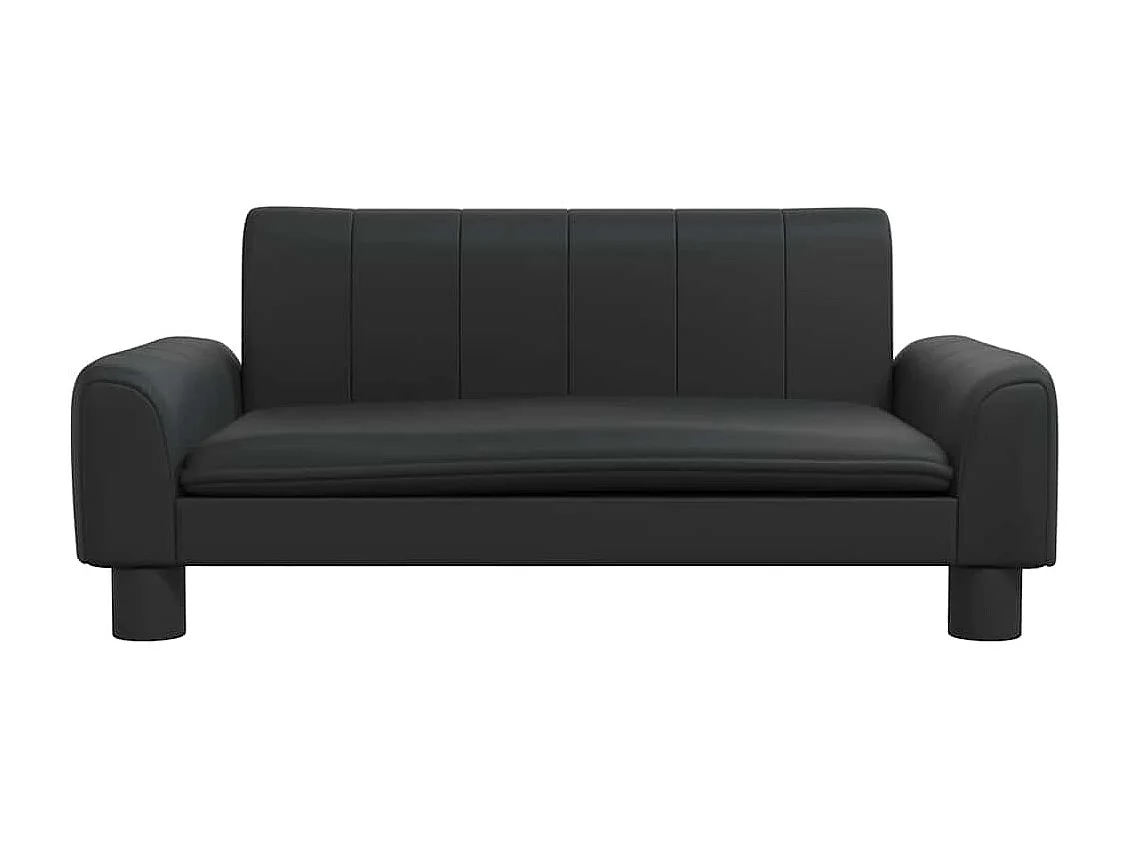 Lit pour chien noir 70x45x30 cm similicuir