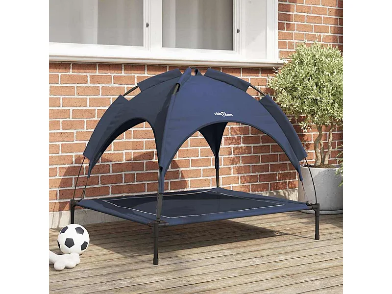 Marineblauw hondenbed l staal