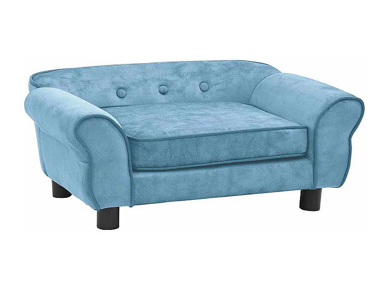 Canapé pour chien Turquoise 72x45x30 cm Peluche