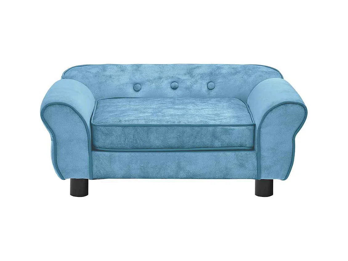 Turquoise Hondensofa 72x45x30 cm Pluche