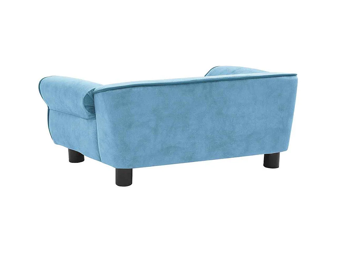 Turquoise Hondensofa 72x45x30 cm Pluche