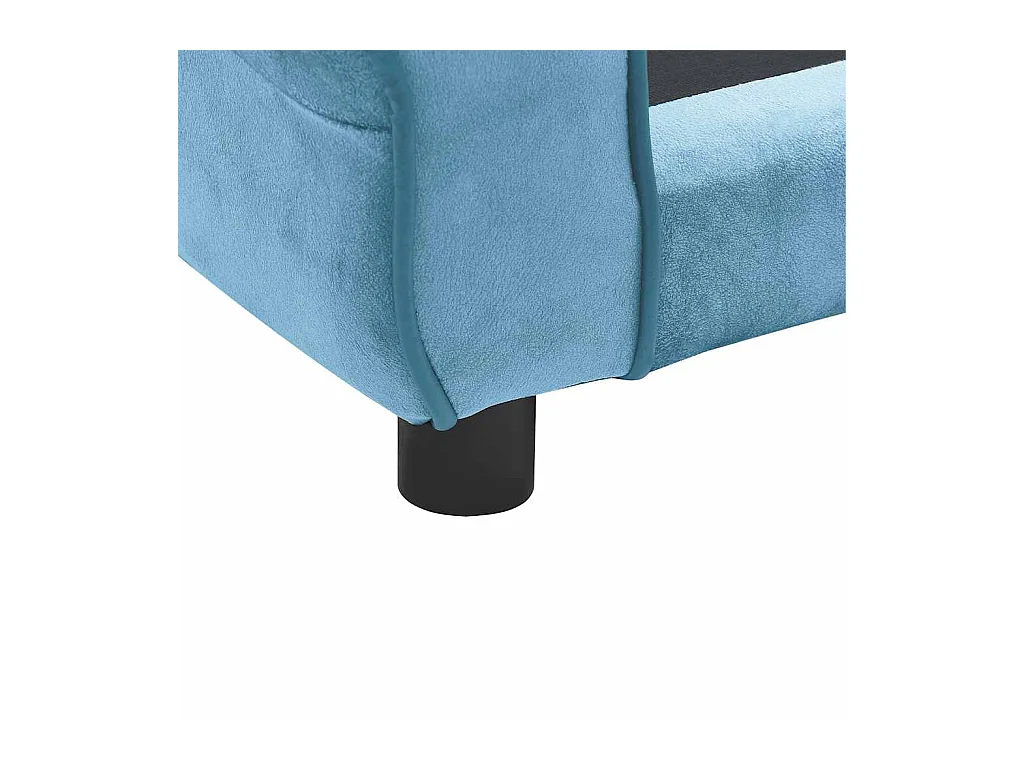 Turquoise Hondensofa 72x45x30 cm Pluche