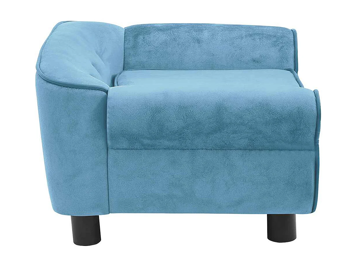 Canapé pour chien Turquoise 72x45x30 cm Peluche