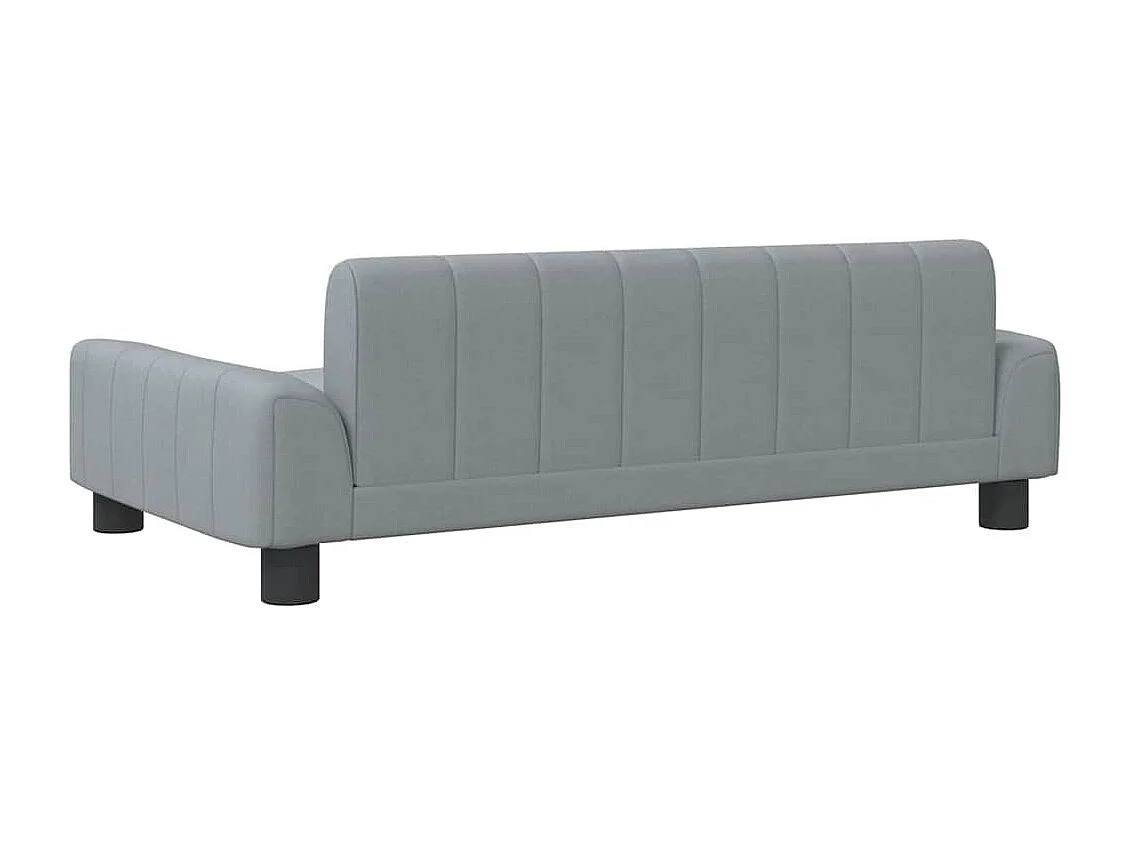 Lit pour chien gris clair 90x53x30 cm tissu