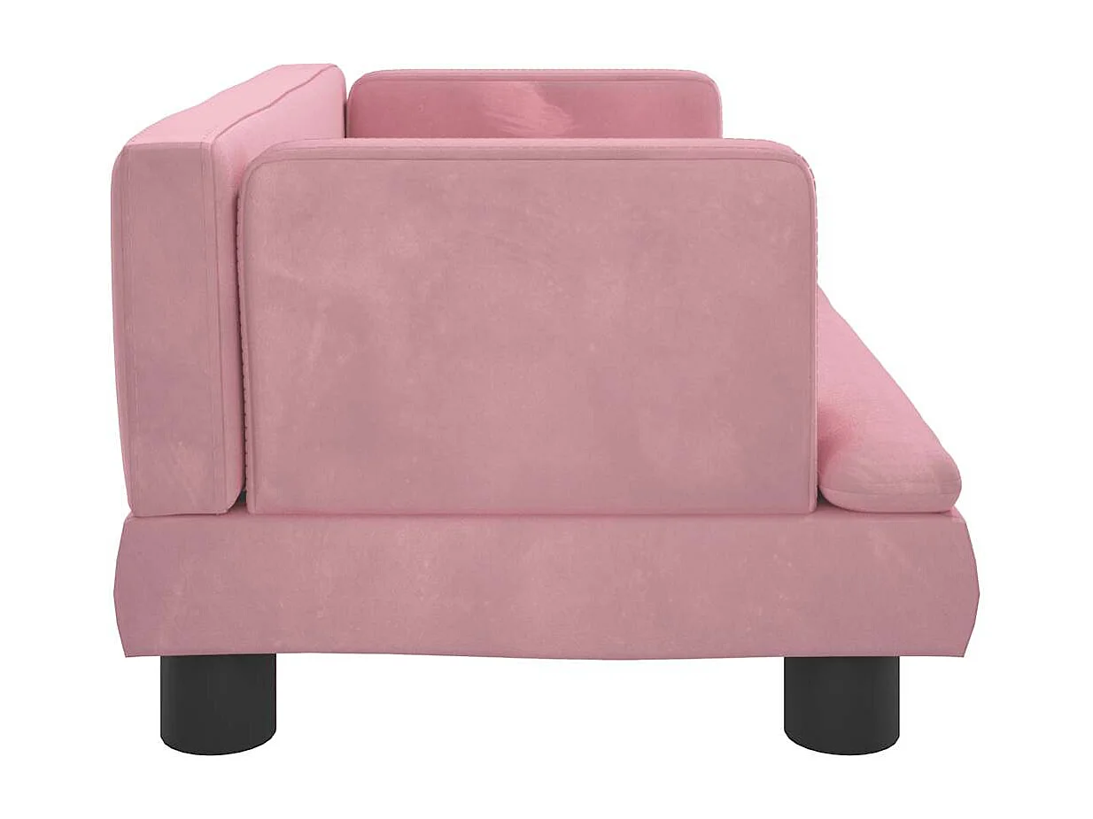 Roze hondenmand 60x40x30 cm fluweel