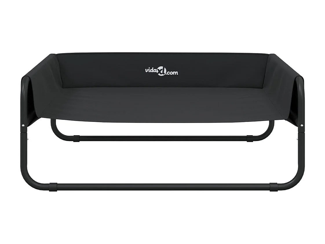 Lit surélevé pour chien anthracite tissu Oxford et acier