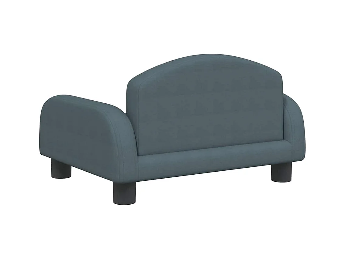 Cama para perro de tela gris oscuro 50x40x30 cm