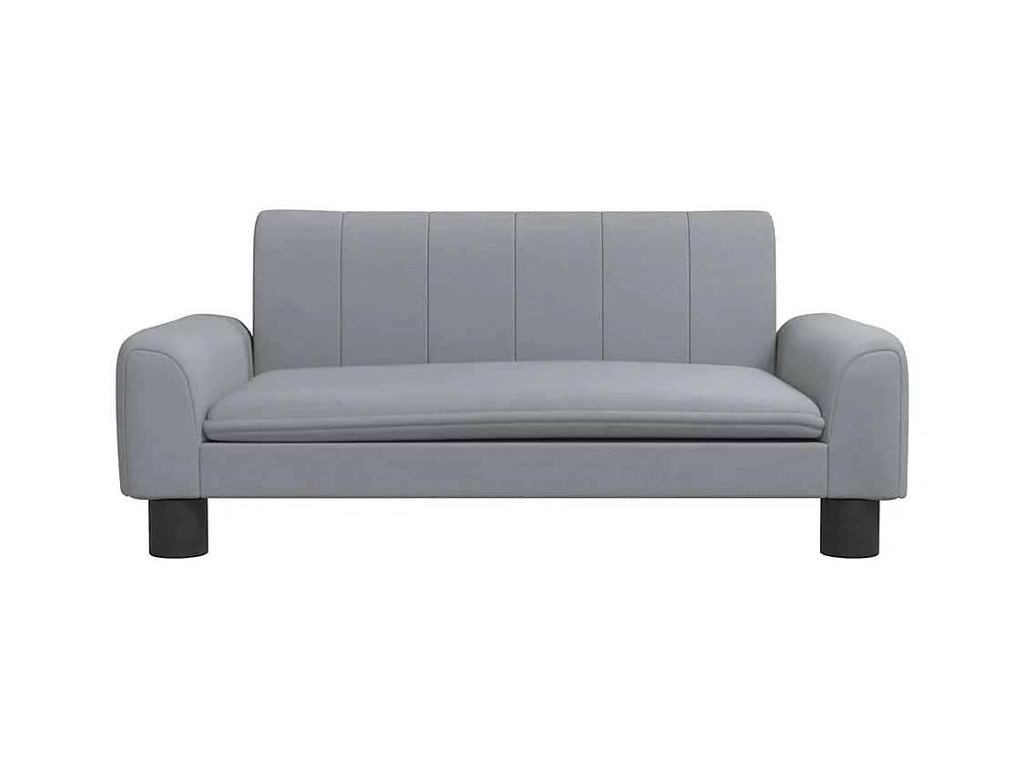 Lichtgrijs hondenbed 70x45x30 cm stof