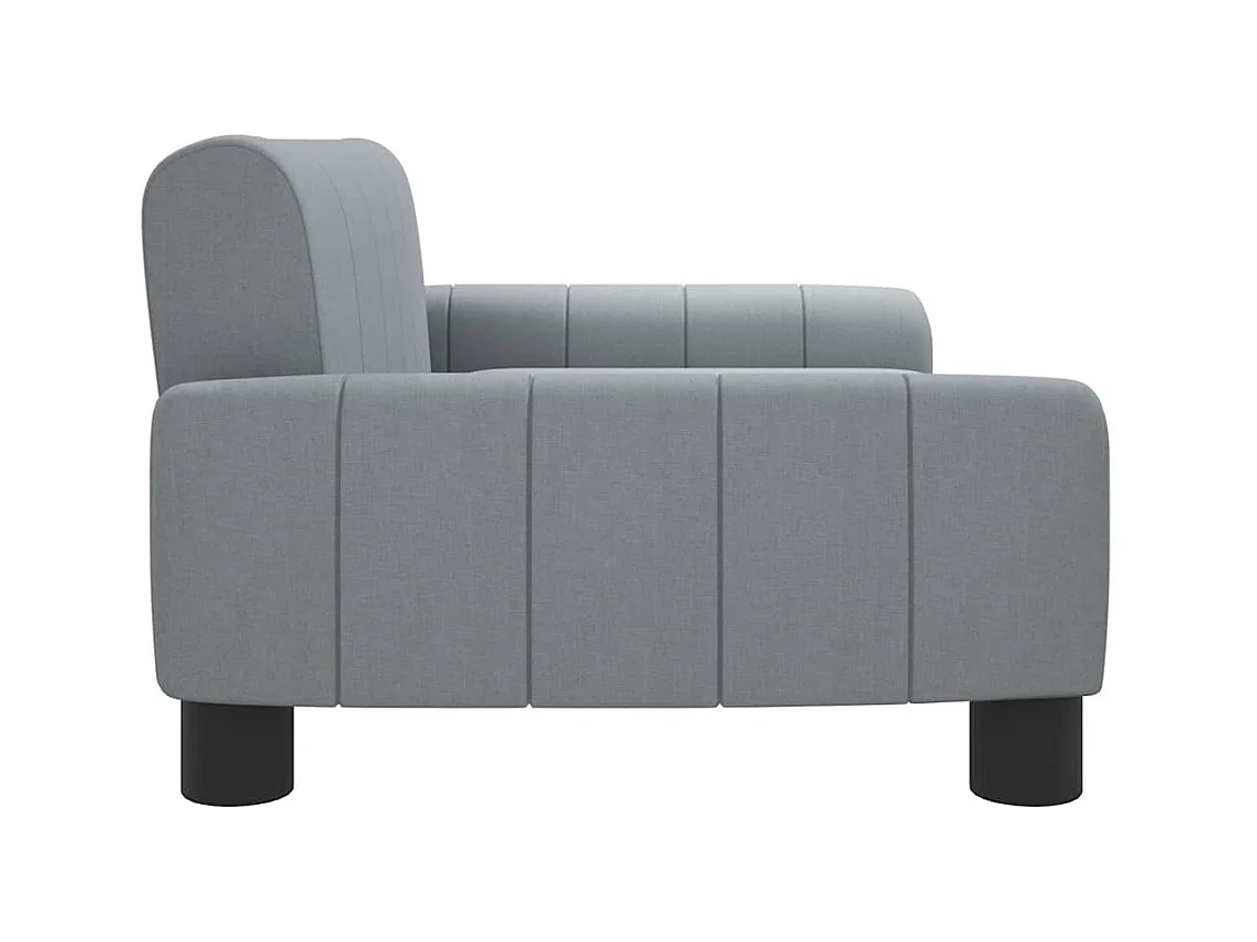 Lichtgrijs hondenbed 70x45x30 cm stof