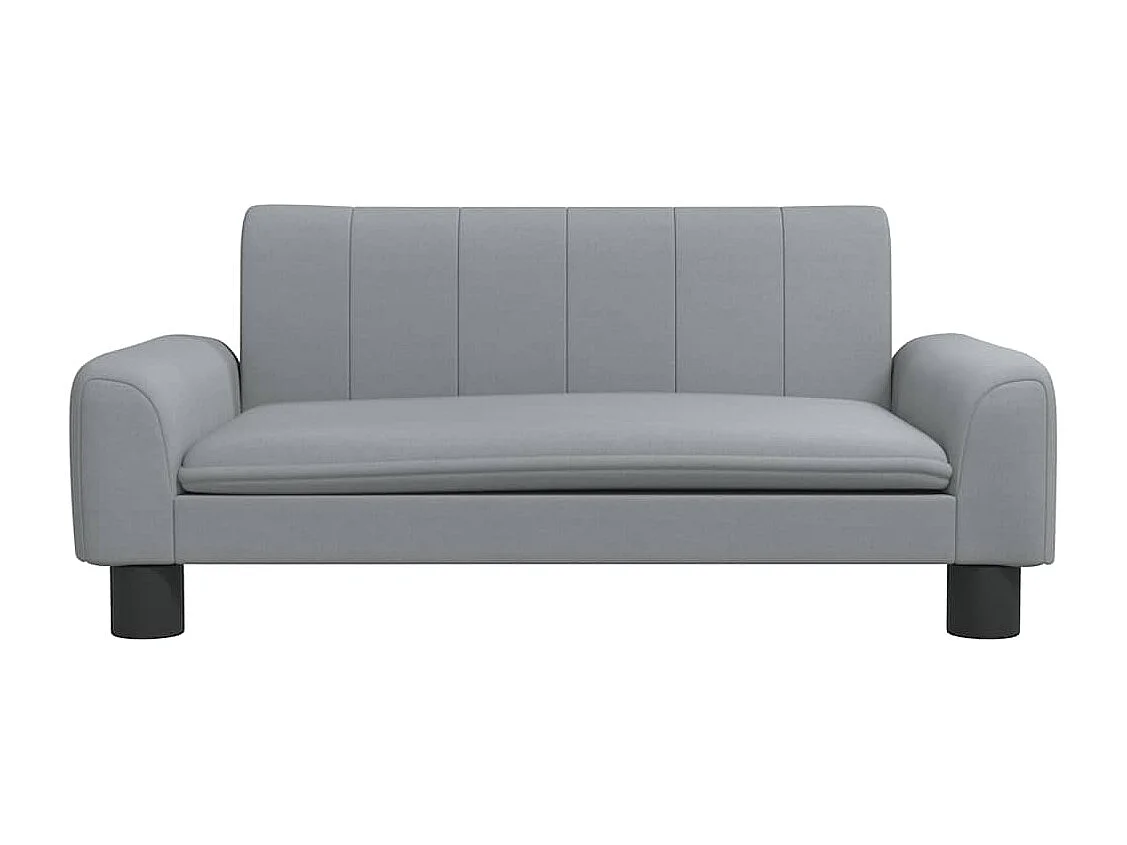 Lit pour chien gris clair 70x45x30 cm tissu