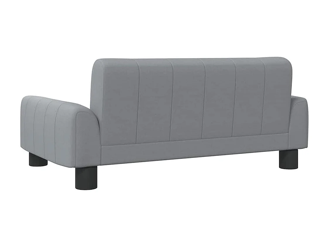 Lit pour chien gris clair 70x45x30 cm tissu