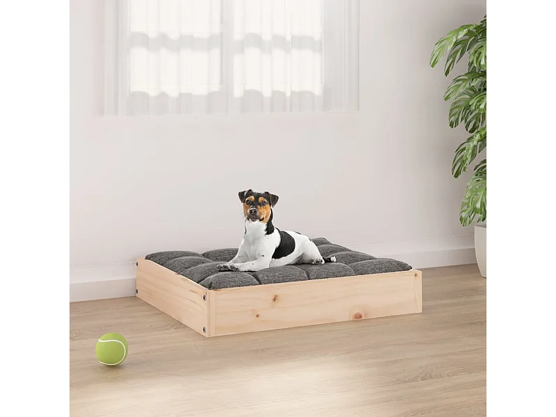 Cama para perro 51,5x44x9 cm Madera maciza de pino