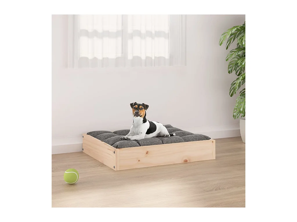 Hondenbed 51,5x44x9 cm Massief grenenhout