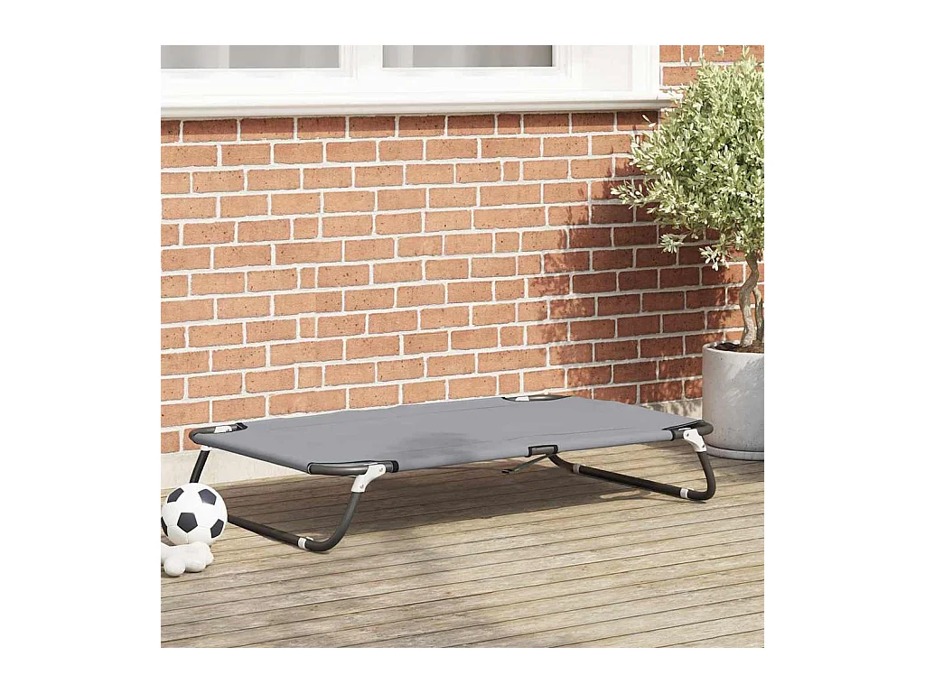 Lit pour Chien Gris clair 105 x 65 x 18 cm