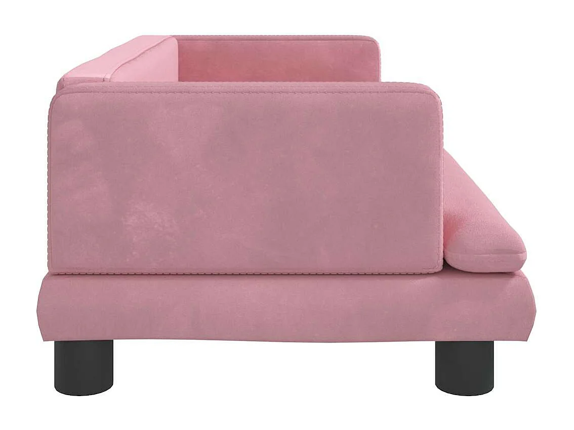 Roze hondenmand 80x45x30 cm fluweel