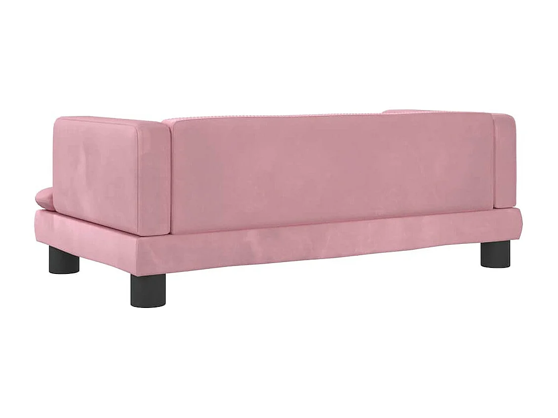 Roze hondenmand 80x45x30 cm fluweel